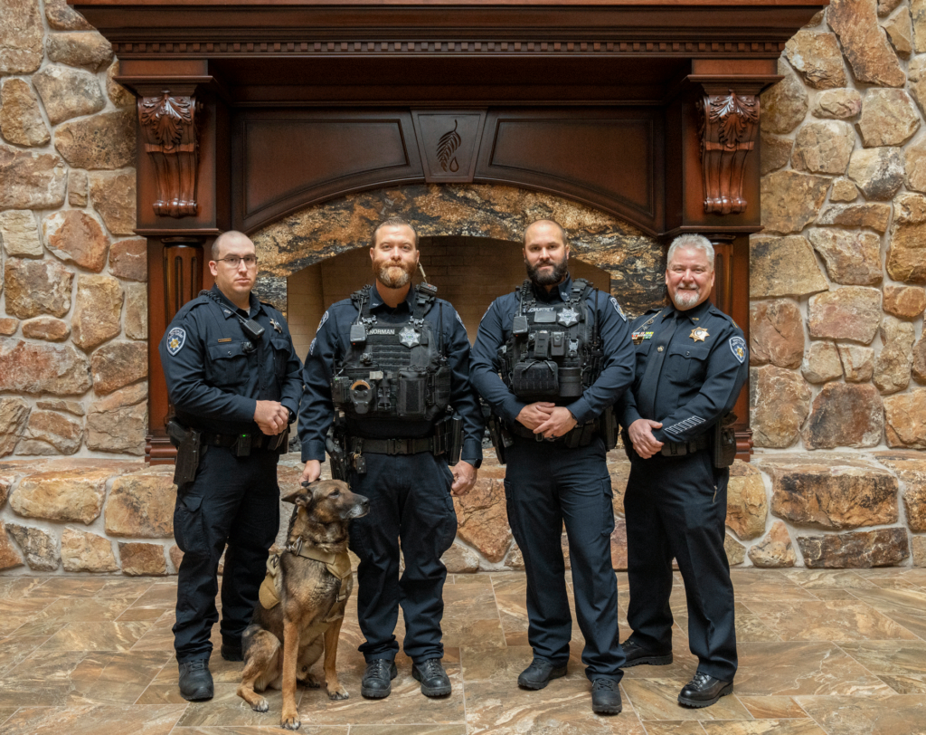 IFPD Officers receiving Bulletproof Vests from Melaleuca