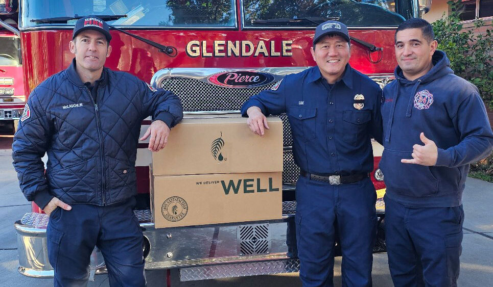 Glendale Fire Department with Melaleuca Products